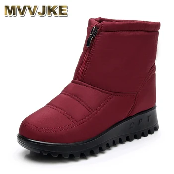 

MVVJKENew waterproof non-slip boots brand boots women boots Mother's boots casual cotton winter boots for women bootsE041