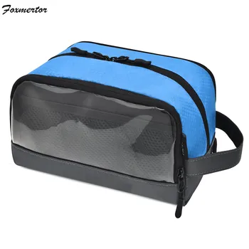

Foxmertor 2020 Fashion Hot Sale Travel Wash Bag Men Womens Toiletry Organizer Shaving Cosmetic Case Waterproof Gray Blue