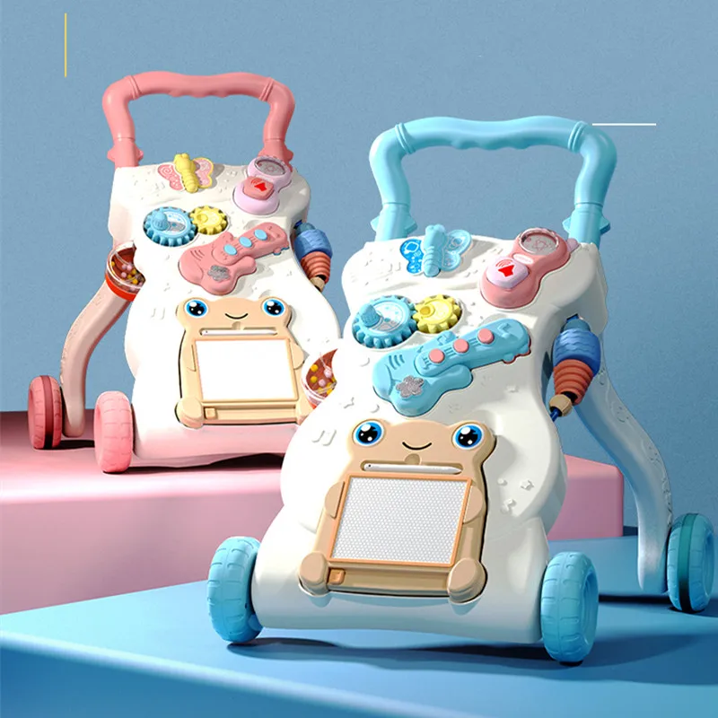 Детские ходунки игрушки многофункциональная тележка для малышей музыкальный