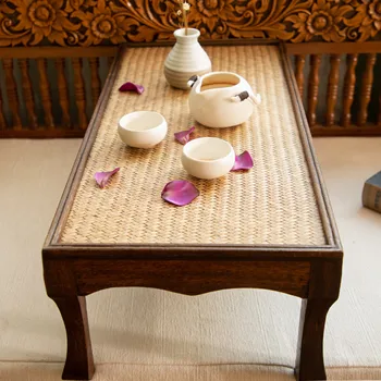 

Japanese retro style interior solid wood furniture coffee tea living room low table rectangular tatami table