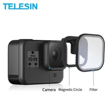 Набор Магнитных фильтров TELESIN 4 шт. ND8 16 32 CPL для защиты объектива ND8 ND16 ND32 CPL фильтр для Gopro Hero 8 аксессуары для объектива камеры