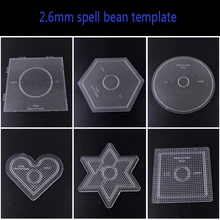 2,6 мм perler игрушка подвесные доски для Хама бусины игрушки DIY Обучающие головоломки шаблон аксессуары ручной работы