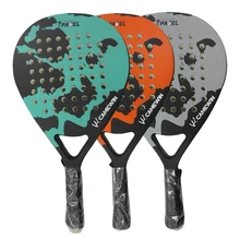

Professional Carbon Beach Tennis Paddle Racket Soft EVA Face Raqueta With Bag Unisex Equipment Padel With Protective Bag Cover