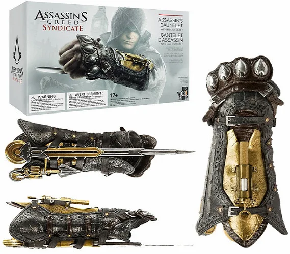 Assassin's Creed 6 синдикат Косплей оружие реквизит 1: 1 Лоуренс браслет с рукавом меч рукав мечи перчатки