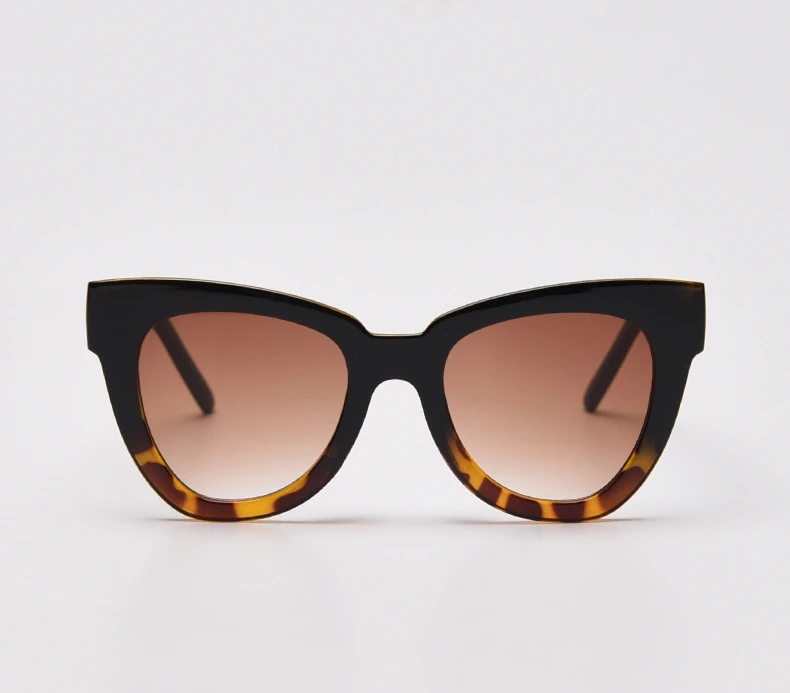 Oversized Cat Eye Sunglasses New Trendy Sexy Leopard Shades For Women Classic Brand Luxury 90s Tortoiseshell Cateye Sun Glasses Women's Glasses