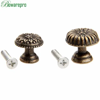 Antique Bronze Cabinet Knobs and Handles Furniture Knob Kitchen Drawer Cupboard Pull Handle Jewelry Box Wooden Case Pull Handles
