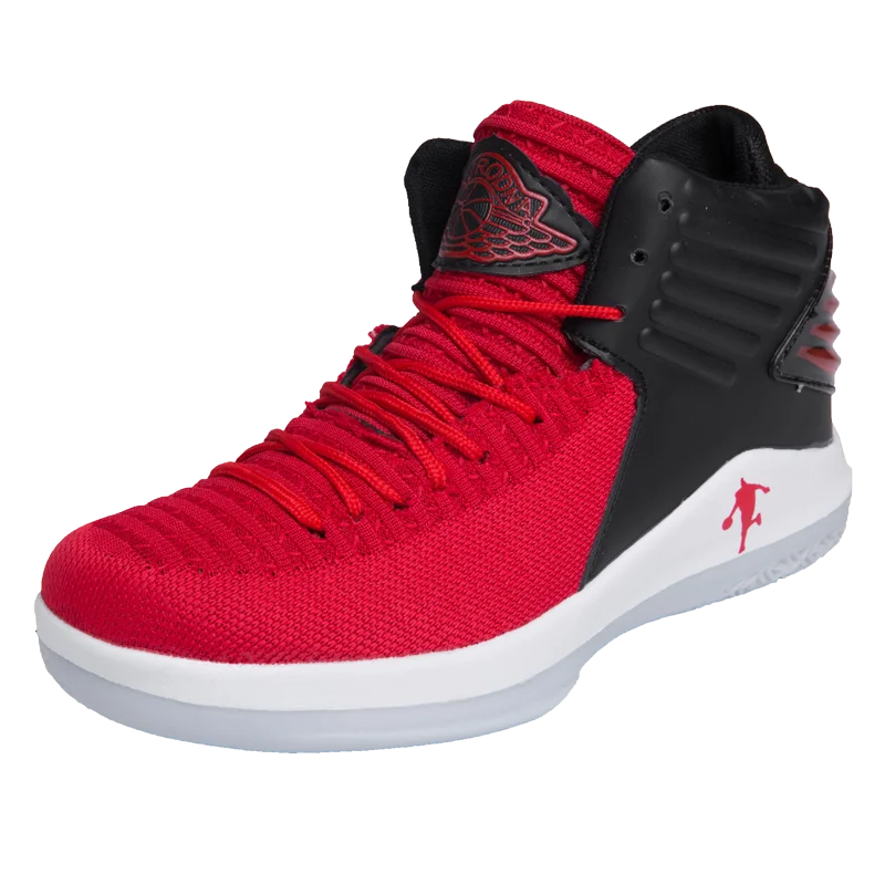 Баскетбольная обувь Jordan с воздушной подушкой, Мужские дышащие баскетбольные кроссовки, кроссовки, ботильоны, мужская уличная спортивная обувь - Цвет: Красный