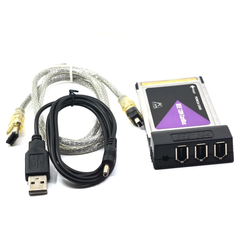 Adaptador ieee 1394 cartão pc pcmcia 1394 3 portas nec 54mmEstação de