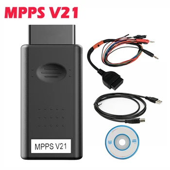 

New V21.0.1.3 OBD2 MPPS V21 Auto ECU Chip Tuning Interface for EDC15 EDC16 EDC17 MPPS 16 Multi-Language CAN Flasher Remap Cable