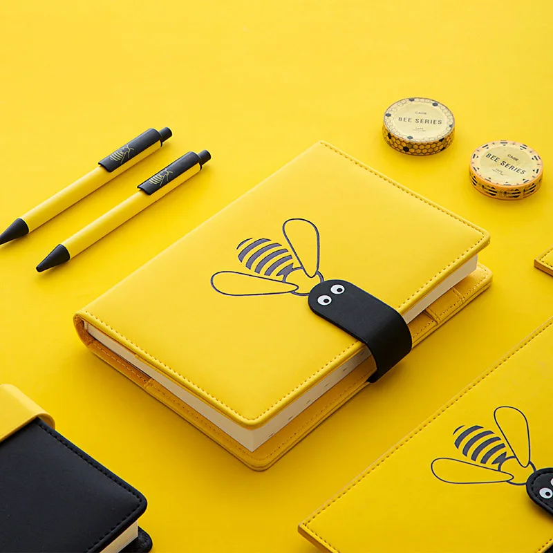 

2020 Agenda Planner Organizer B6 Diary Monthly Notebook and Bullet Journal Cute Bee Weekly Grid Note Book Travel School Handbook