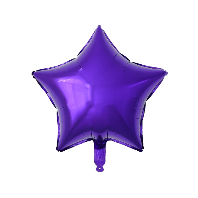 50pcs 18inch Star Heart Aluminum Balloons Inflatable Helium Balloon Birthday Party Decorations Kids Wedding Engagement  Globos as picture