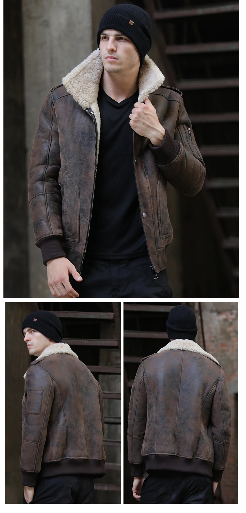 SANI коричневое пальто с мехом Куртка из натуральной кожи Мужская Повседневная зимняя меховая одежда M-6XL натуральная овчина меховые куртки