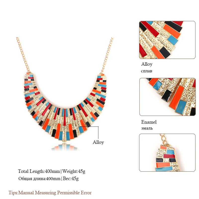Макси ожерелье винтажное массивное ожерелье s& Подвески для женщин Bijoux модное эмалированное колье ювелирные изделия