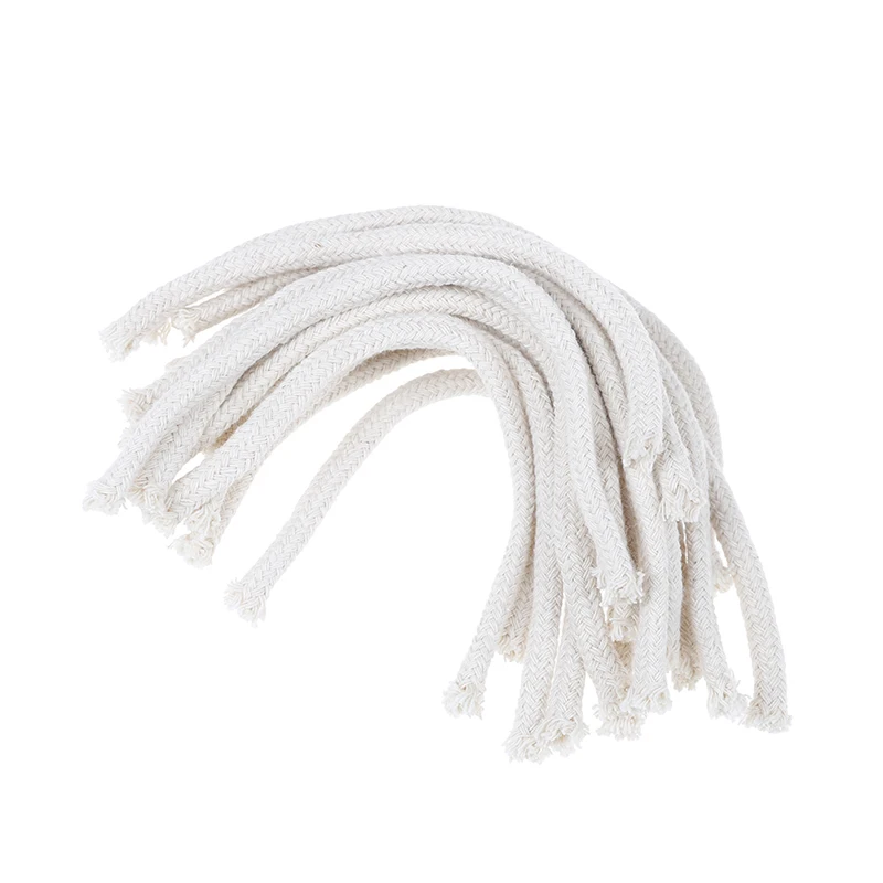 5Pcs/lot 15cm Long Round Cotton Kerosene Oil Lamp Wicks Burner Alcohol Wick Rope Cotton Wick DIY Physical Materials White