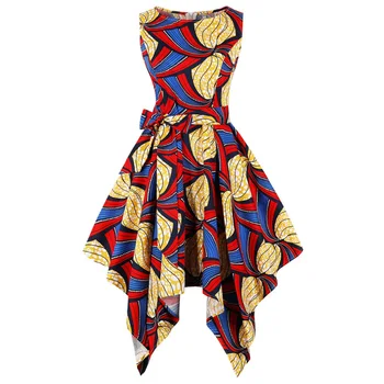 

Retro Ethic Nation Print Vintage Party Dress Women Yellow Big Hem Retro Rockabilly Robe Pin Up Summer Dresses Feminino Vestidos