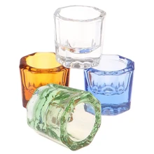 1 шт. акриловый держатель для жидкого порошка Dappen Блюдо Акриловая чашка для ногтей прозрачная Хрустальная чаша салонное оборудование инструмент для дизайна ногтей