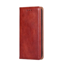 Luxury Leather Flip Case with Magnetic Holder - Soft and Stylish Cover for Xiaomi MIX 2 (Brown)
