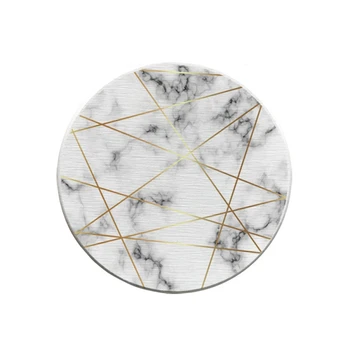 

Household Insulation Coaster Table Mat Place Mat Marble Diatom Mud Moisture-Proof Anti-Scalding Insulation Coaster Hot Stand