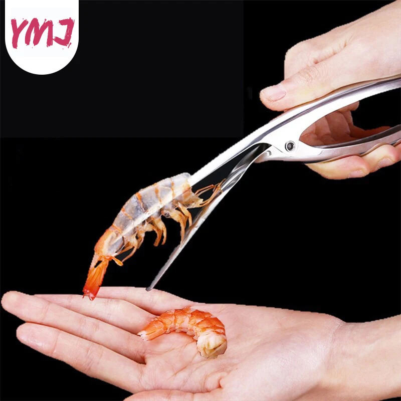 

Seafood Tools Prawn Peeler Stainless Steel Shrimp Prawn Deveiner Peel Device Creative Kitchen Cooking ToolsKitchen Gadgets 1Pc