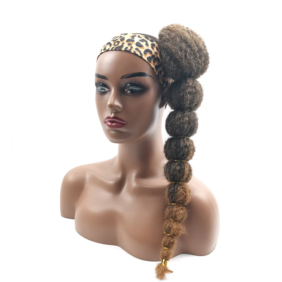 para preto feminino afro puff kinky encaracolado