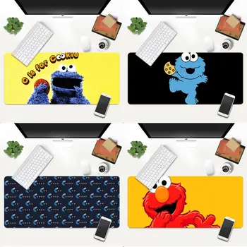 

Skin Elmo Cookie Monster Anti-Slip Durable Rubber Computermats Gaming Mouse Pad Large Deak Mat 700x300mm for overwatch/cs go