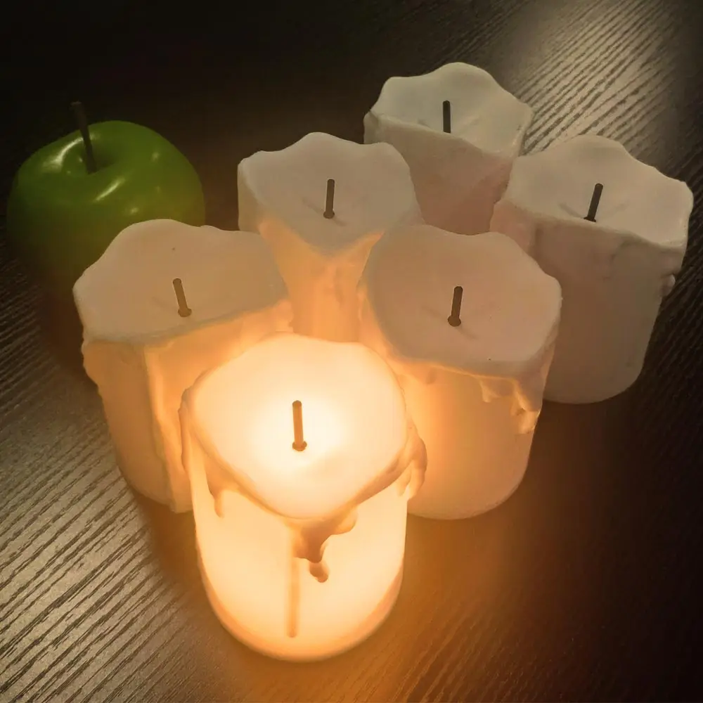 6PC Flameless LED Candle Light Simulated Electric Flickering Tea Light Candle Lamp Wedding Christmas Party Home Decor 6PC Flameless LED Candle Light Simulated Electric Flickering Tea Light Candle Lamp Wedding Christmas Party Home Decor