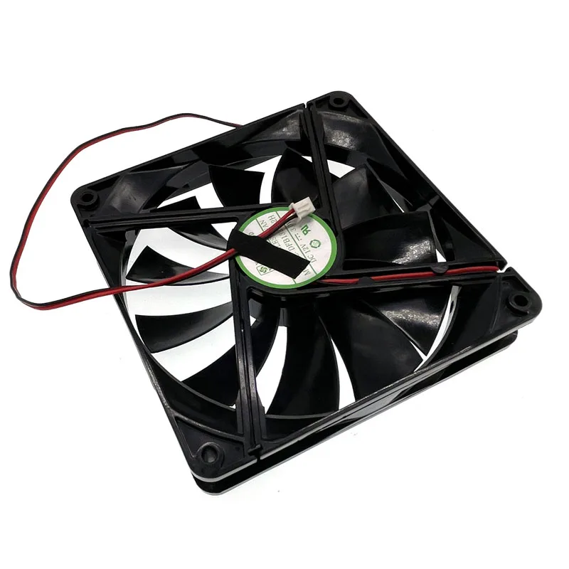 교체용 PSU 섀시 냉각 팬, DFB13512H, 135mm, DC 12V, 0.28A, 1800RPM, 13525, 135X135X25mm, 2 와이어, 듀얼 볼 베어링