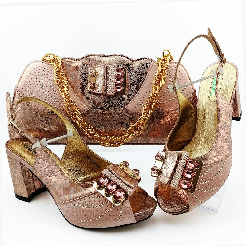 

Sandal peach italian shoes matching bag set for african aso ebi party free shipping peach shoes bag set new SB8448-1