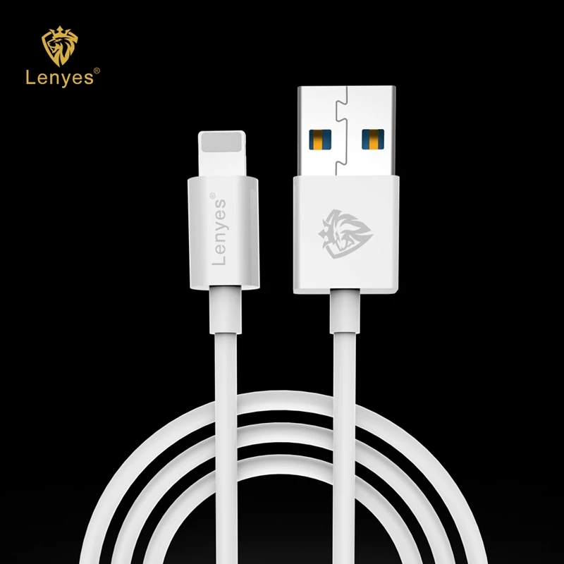 Lenyes 1 м USB кабель для быстрой зарядки для iPhone 2,4 А, кабели для зарядки, универсальный кабель для синхронизации данных, освещение Micro V8 type C type c LC701