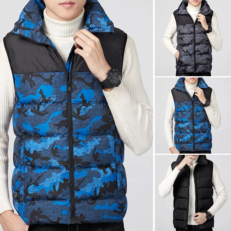 USB Electric Heated Warm Vest Men Women Winter Rechargeable Heating Coat Jacket 3 Select Mode 45℃ Literally Hot