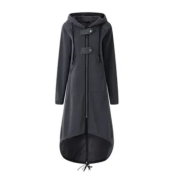 

Women Coat Sweatshirt Autumn Casual Lapel Slant Zipper Fleece Streetwear Fashion Long Sleeve Pocket Female Outwear Jacket