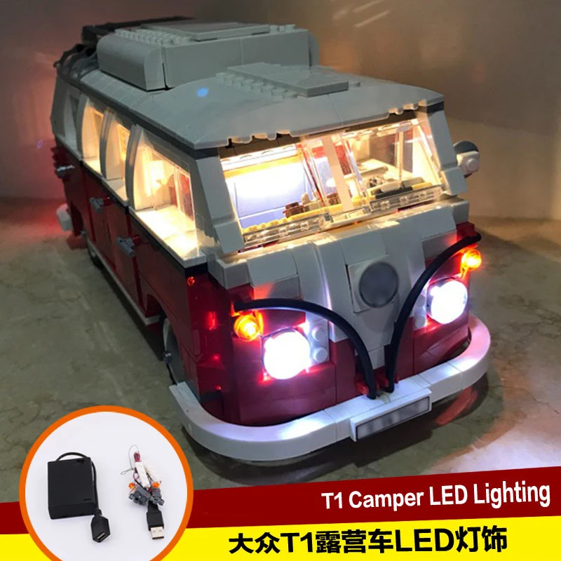 

LED Type For LEGOing Creator T1 Camper Van Advance Model Realistic Building Blocks For LEGOing Creator Toys For Children Sets