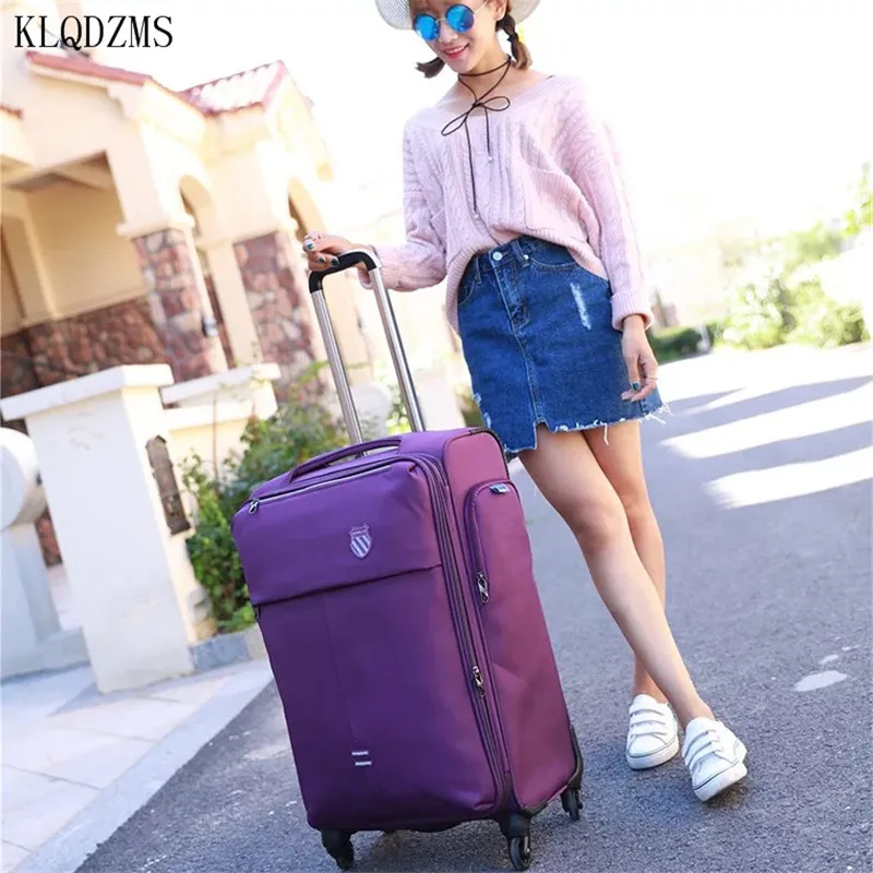 KLQDZMS 20"24"inch Rolling Luggage Spinner 28 inch High capacity Password Trolley Men Business Suitcase Wheels