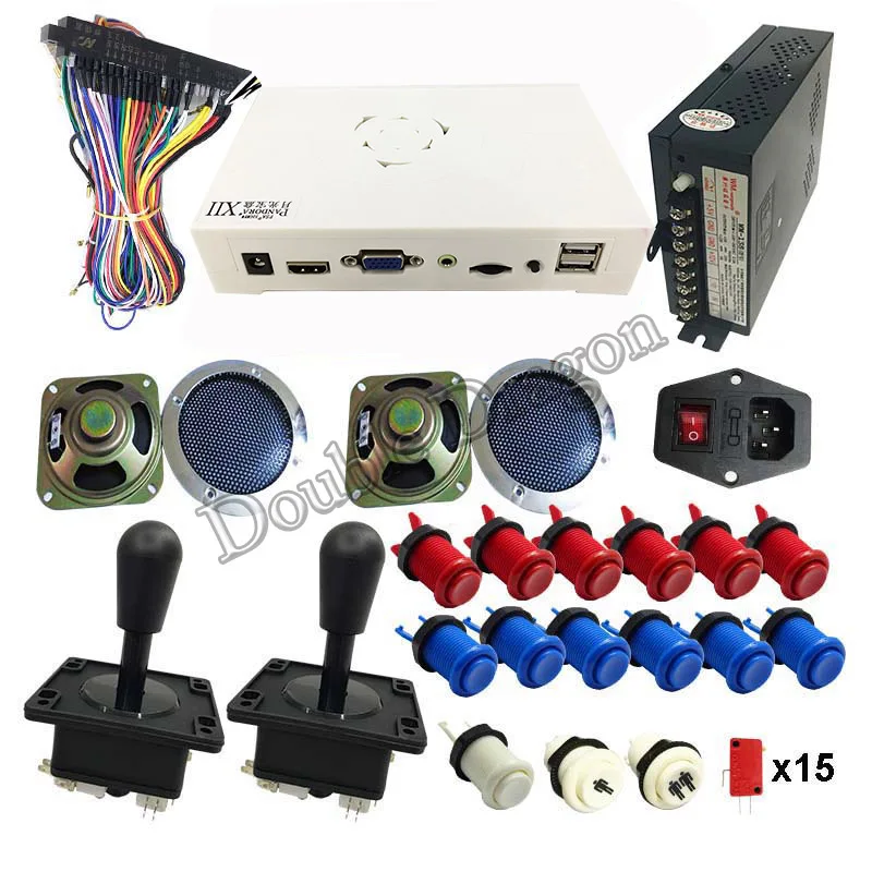 Аркадный Игровой Набор DIY Kit 3D Pandora 3188 в 1 для игры JAMMA board zippy джойстик HAPP Стиль Кнопка для аркадного видео GameMachine