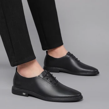 

Classic Business Mens Dress Shoes outdoor Fashion Elegant Formal Wedding Shoes Men Slip On Office Oxford Shoes Men Black shoes