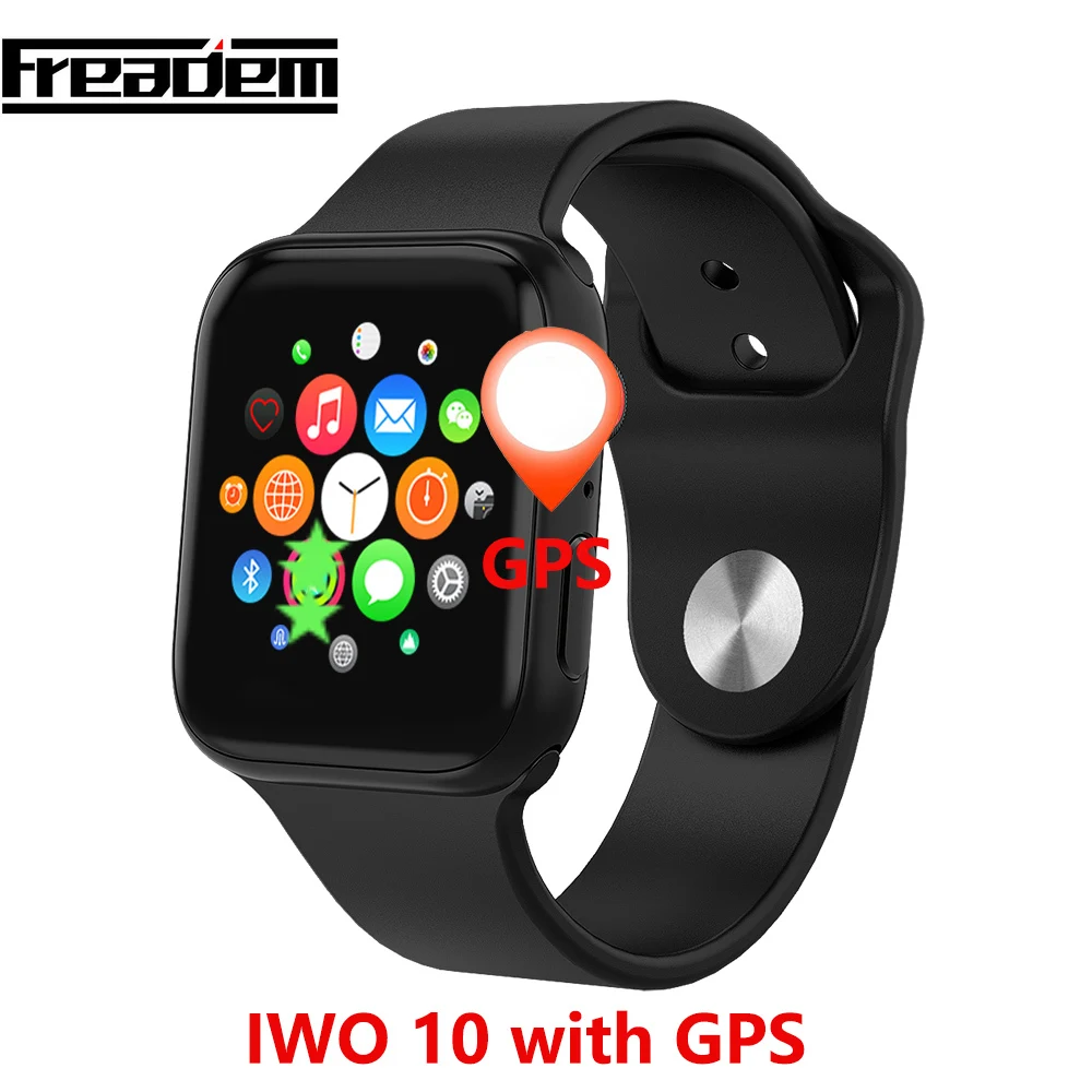 

IWO 10 Smart Watch Bluetooth 1:1 Series 4 GPS Inteligente Pulseira SmartWatch Android for IOS Upgrade IWO 9 8 7 5 6
