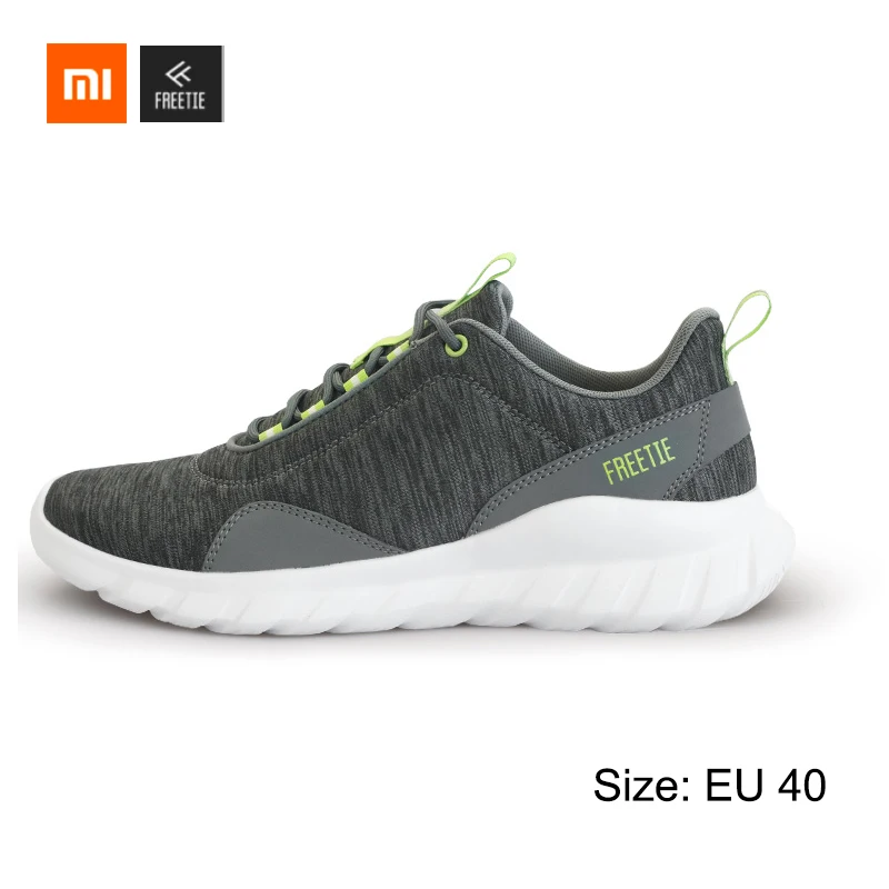 Xiaomi FREETIE 39-44 размера плюс MIJIA спортивная обувь светильник дышащий вязаный город кроссовки для бега на открытом воздухе спортивная обувь - Цвет: GreyGreen 40