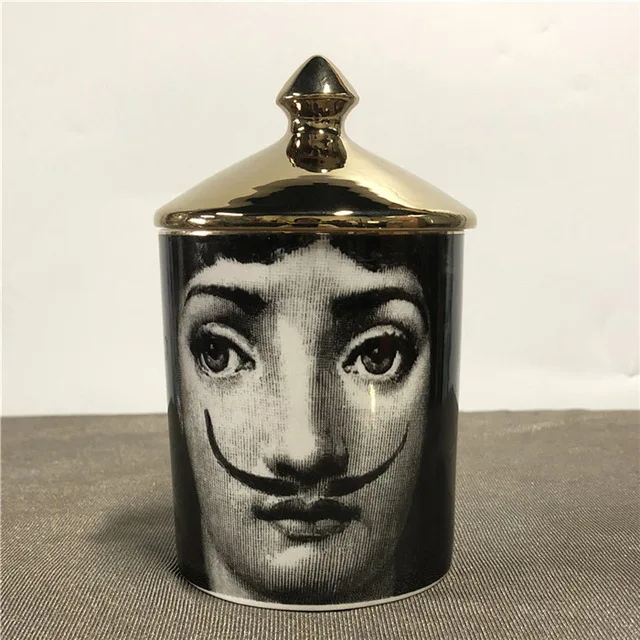 Подсвечник Fornasetti Lina, банка с человеческим лицом, канделябр, Ретро стиль, корзина для хранения, керамические кафе, украшение для дома, ювелирная коробка для хранения - Цвет: 5