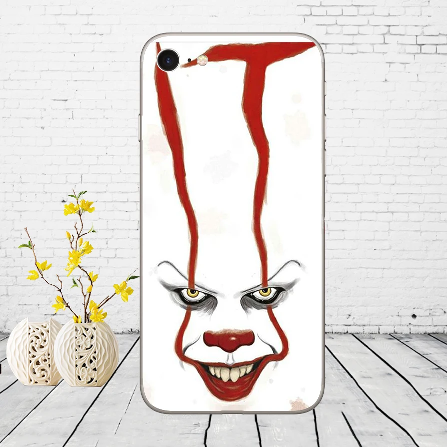 291DD Мягкий силиконовый чехол Pennywise The Clown Horror для iphone 5 5s se 6 6s 8 plus 7 Plus X XS SR MAX|Бамперы|
