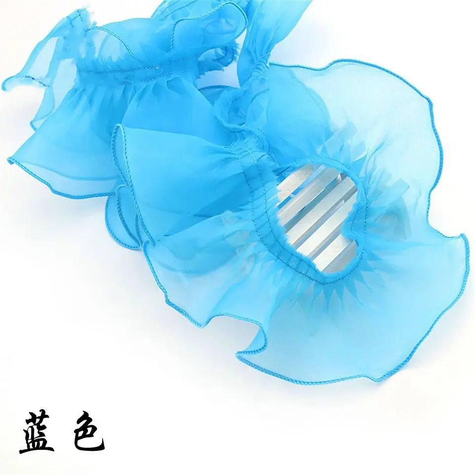 pleat organza turtoise blue