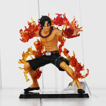 

12cm Anime One Piece Ace Figure Portgas D Ace Battle Figure Model Doll Fire Ace for Collect One Piece Anime figure children toys