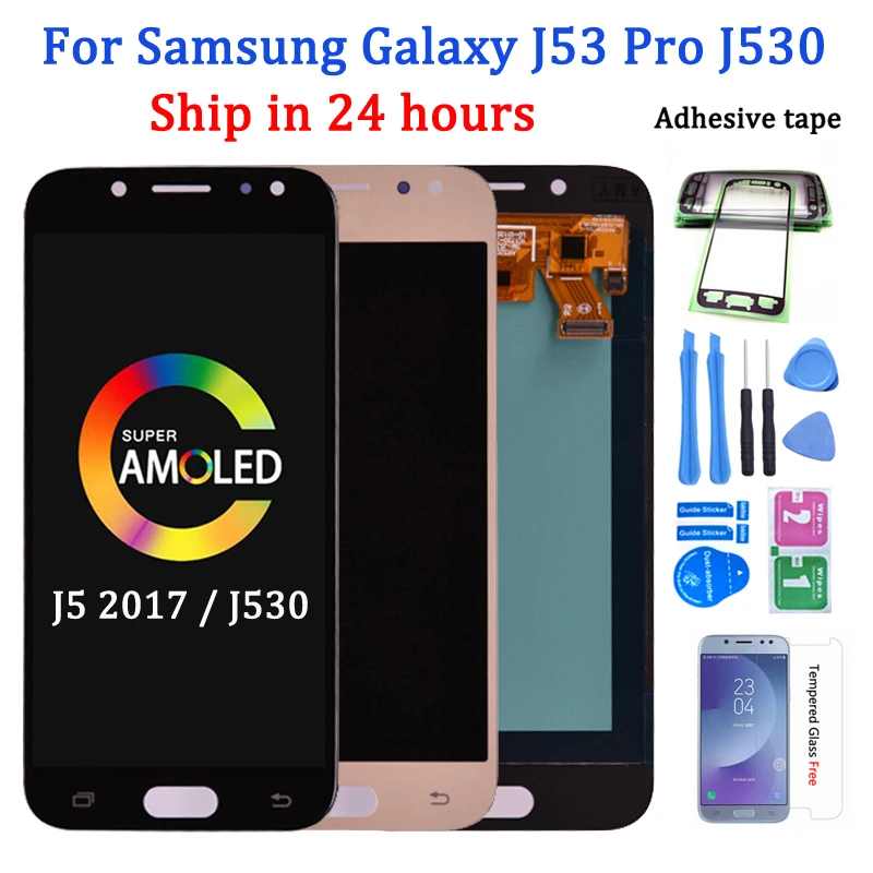Super Amoled Lcd For Samsung Galaxy J5 17 J530 J530f Lcd Display Touch Screen Digitizer Assembly Lcd For J5 Pro 17 J5 Duos Mobile Phone Lcd Screens Aliexpress