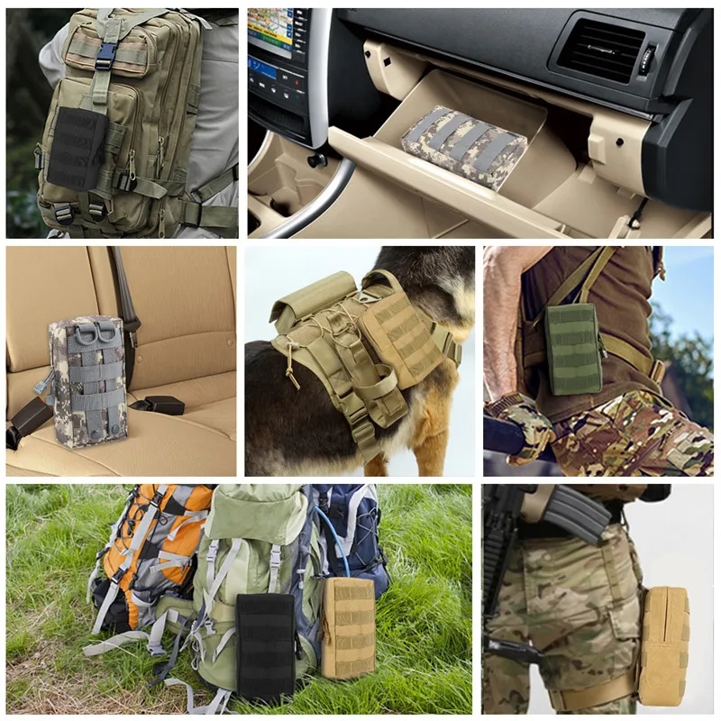 Открытый тактический Molle Сумка Утилита мешок для жилет рюкзак ремень Охота поясная сумка Военная страйкбол игра аксессуар держатель