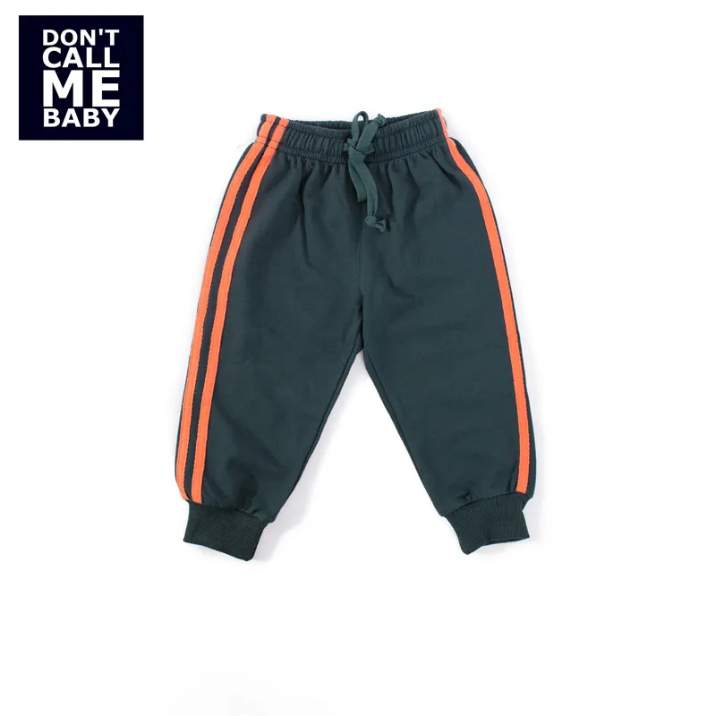 DON`T CALL ME BABY Children Autumn Side Striped Pants Kids Green Loose Fashion Spring Bottoms Boys Basic Soft Homewear 55744 | Детская