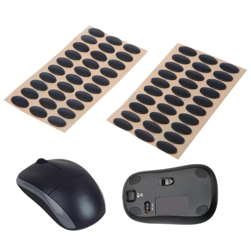 30 Paia Di Pattini In Teflon Per Mouse Microsoft IE3.0 IO1.1, Spessore 0,6 Mm, Con Panno Alcolico