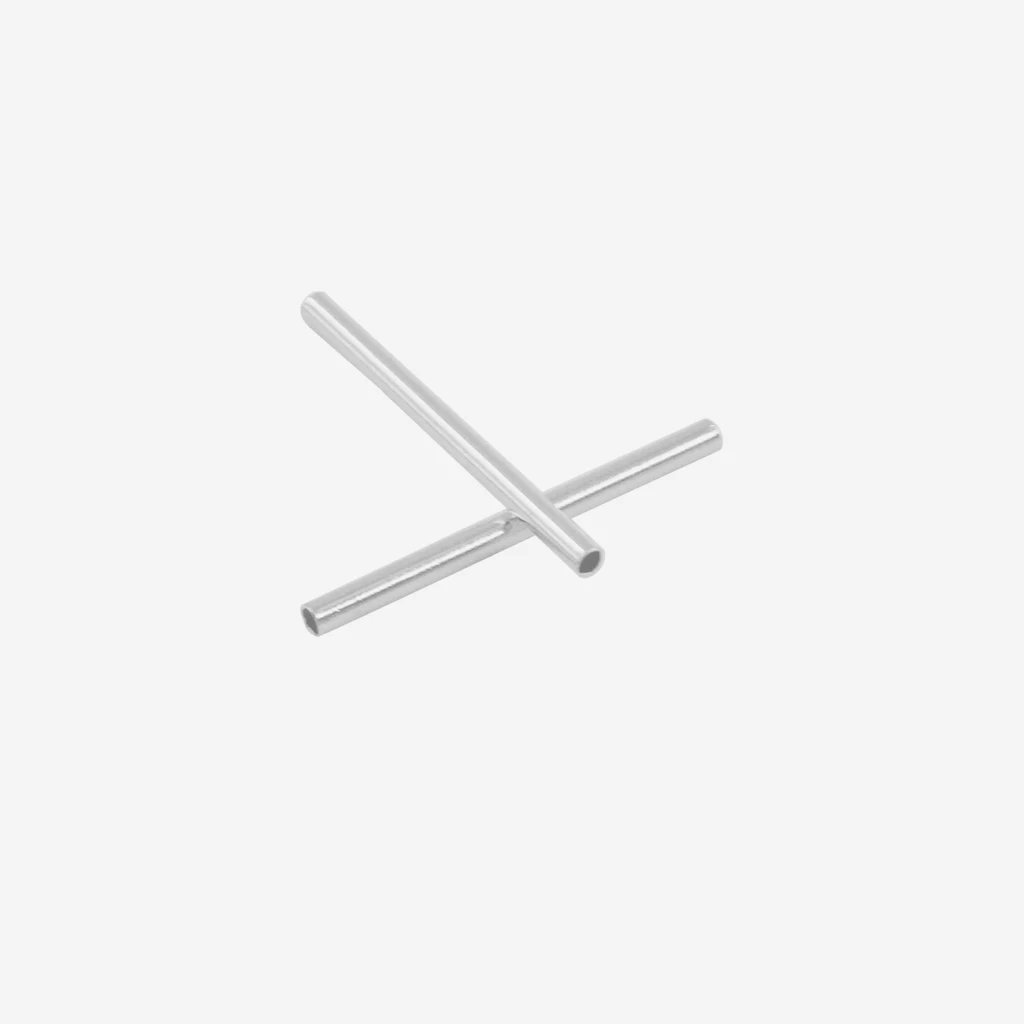 50pcs silver color/Rose Gold Tube Spacer Beads Tube Connector Jewelry Findings