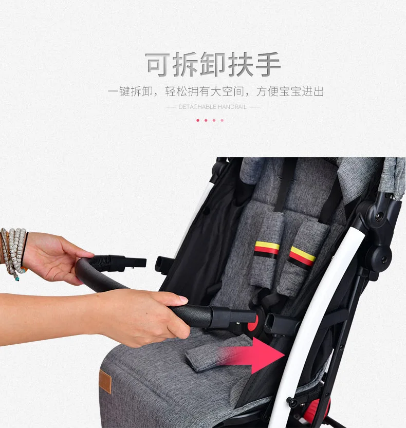 Немецкая детская коляска YOUBI из алюминиевого сплава, ультра-светильник, может лежать, складывается, детская переносная коляска с зонтиком