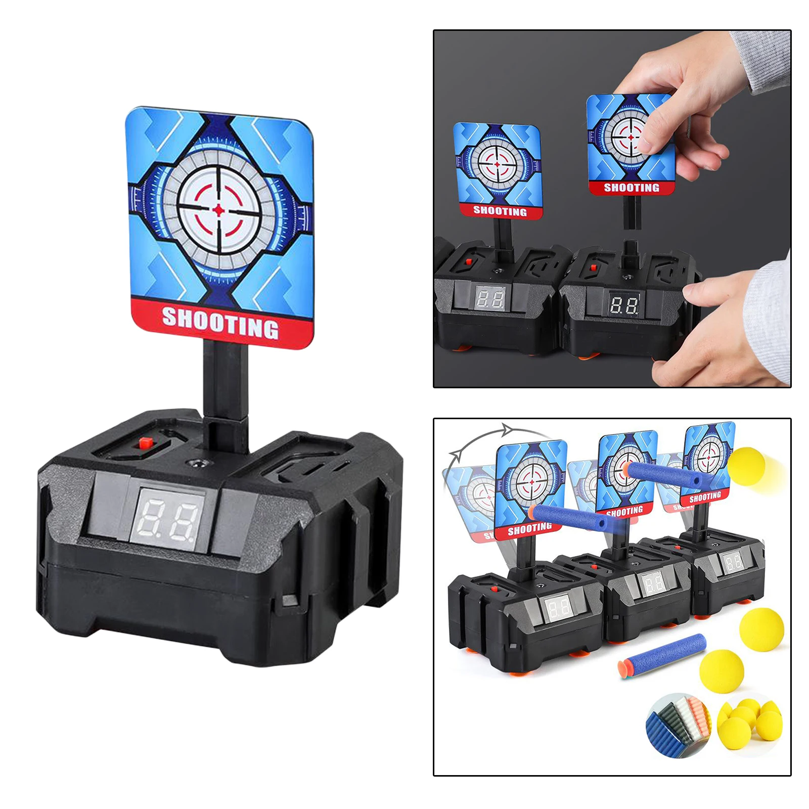 Electric Target Scoring Auto Reset Shooting Digital Target for Guns Blaster Accs Electric Target Scoring Auto Reset Shooting Digital Target for Guns Blaster Accs