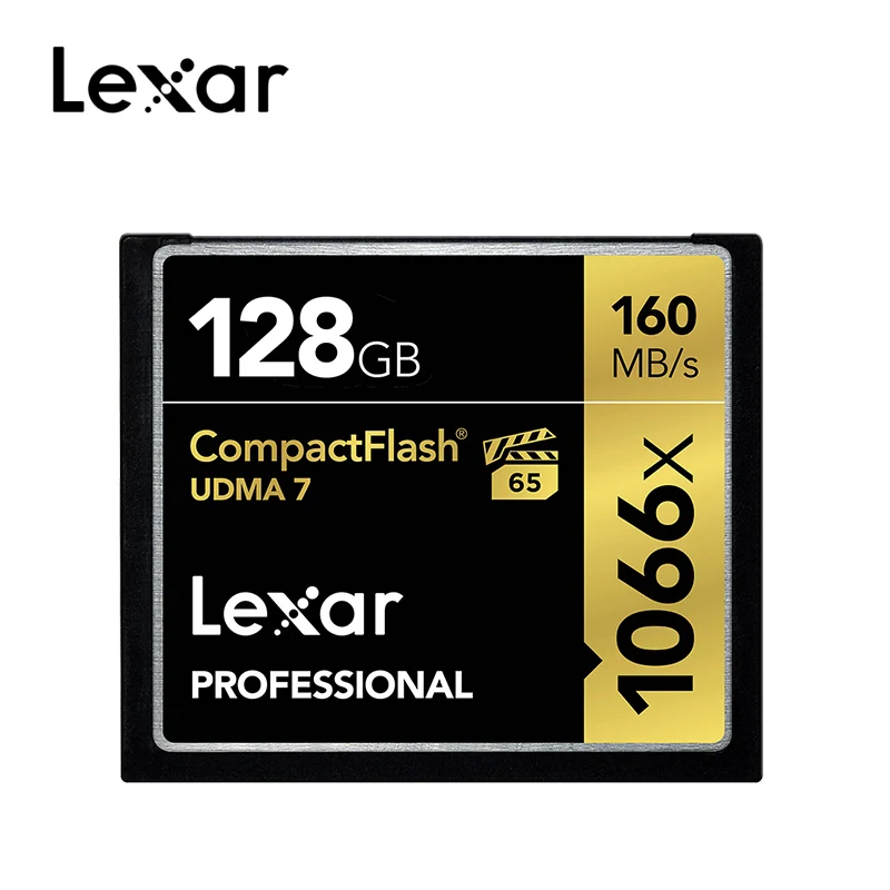 Lexar 1066x CF UDMA 7 карта 32 Гб 128 памяти до 160 МБ/с. VPG-65 64GB Compact flash для Full HD/3D и видео в