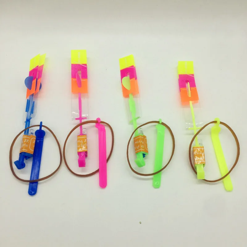 3pcs-lot-Bamboo-Dragonfly-with-light-Shooting-Rocket-Flying-parachute-Sky-UFO-Outdoor-night-game-toy (4)